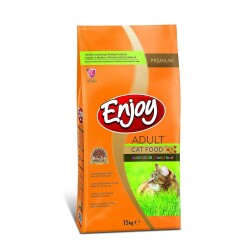Enjoy Multicolor Renkli Tavuklu Yetişkin Kedi Maması 15 kg - Enjoy