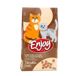 Enjoy Tavuklu Yetişkin Kedi Maması 10 kg - Enjoy