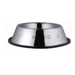 Euro Dog Desenli Kedi ve Köpek Çelik Mama Kabı 24 Oz 17 cm - EuroDog