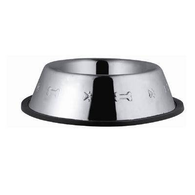 Euro Dog Desenli Kedi ve Köpek Çelik Mama Kabı 8 Oz 12 cm - 1