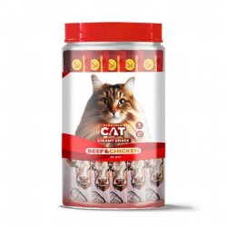 Euro Gold Kedi Ödül Çubuğu Sıvı Dana Tavuk Etli 30 Adet x 15 gr - EuroCat
