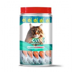 Euro Gold Kedi Ödül Çubuğu Sıvı Somonlu Kızılcıklı 30 Adet x 15 gr - EuroCat