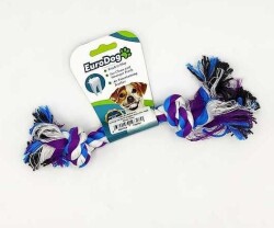 EuroDog İki Düğümlü Kalın Diş Kaşıma İpi Köpek Oyuncağı 15 cm - EuroDog