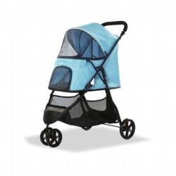 EuroDog Katlanabilir Köpek Arabası Mavi 74,5x52,2x98 cm - EuroDog