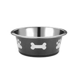 EuroDog Pati Desenli Siyah Mama Su Kabı 300 ml - EuroDog