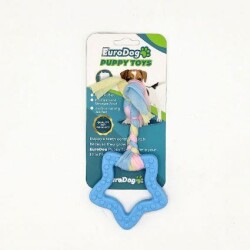 EuroDog Puppy Toys Mavi Yıldız Yavru Köpek Diş Kaşıma Oyuncağı - EuroDog