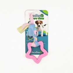 EuroDog Puppy Toys Pembe Yıldız Yavru Köpek Diş Kaşıma Oyuncağı - EuroDog