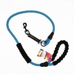 EuroDog Reflektörlü Köpek Gezdirme Tasması 14 Mm 120 Cm Mavi - EuroDog