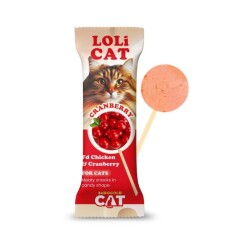 EuroGold Cat LoliCat Kediler İçin Tavuklu Kızılcıklı Lolipop - EuroCat