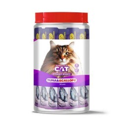 EuroGold Cat Sıvı Kedi Ödülü Ton Balığı ve Deniz Taraklı 30x15 Gr - EuroCat