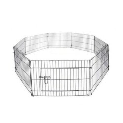 EuroGold Küçük Köpekler İçin Tel Panel Oyun Alanı 61 cm x 61 cm 8 panel - EuroGold