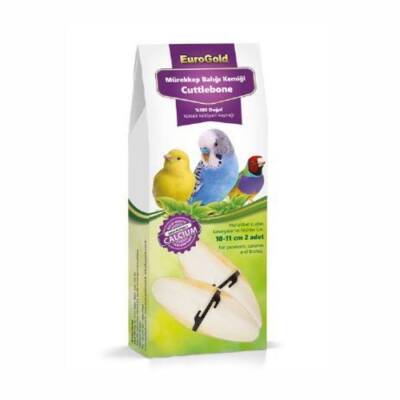 EuroGold Mürekkep Balığı Kemiği Kuş Gaga Taşı 2'li 10-12 Cm - 1