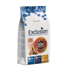 Exclusion Monoprotein Sığır Etli ve Narlı Düşük Tahıllı Kısırlaştırılmış Kedi Maması 12 Kg - Exclusion