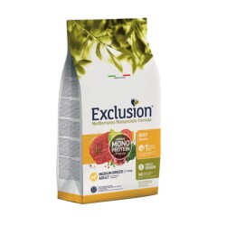 Exclusion Monoprotein Sığır Etli ve Narlı Düşük Tahıllı Orta Irk Yetişkin Köpek Maması 12 Kg - Exclusion