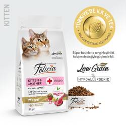 Felicia Kuzu Etli Düşük Tahıllı Yavru ve Hamile Kedi Maması 2 kg - 2