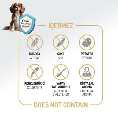 Felicia Kuzulu Pirinçli Düşük Tahıllı Hipoalerjenik Köpek Maması 15 kg - 5