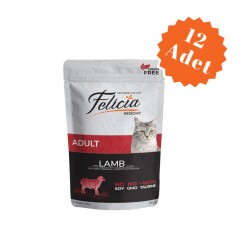 Felicia Pouch Kuzulu Tahılsız Yetişkin Kedi Konservesi 85 Gr x 12 Adet - Felicia