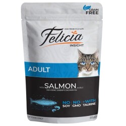 Felicia Pouch Somonlu Tahılsız Yetişkin Kedi Konservesi 85 Gr - 1