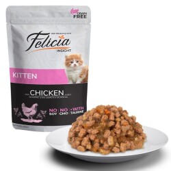 Felicia Pouch Tavuklu Tahılsız Yavru Kedi Konservesi 85 Gr - 2
