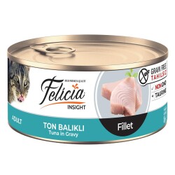 Felicia Tahılsız Parça Etli Ton Balıklı Yetişkin Kedi Konservesi 85 gr - Felicia
