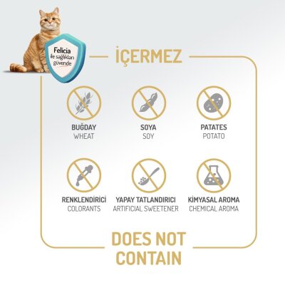 Felicia Tavuklu Az Tahıllı HypoAllergenic Yetişkin Kedi Maması 2 kg - 5