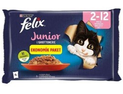 Felix Junior Pouch Ekonomik Paket Tavuklu Yavru Kedi Konservesi 4'lü 85 gr - 2