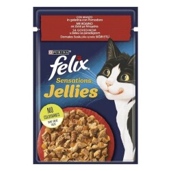 Felix Sensation Sığır Etli & Domatesli Kedi Konservesi 85 Gr - Felix