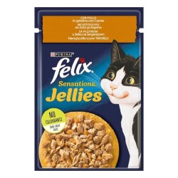 Felix Sensation Tavuk & Havuçlu Kedi Yaş Mama 85 Gr - Felix