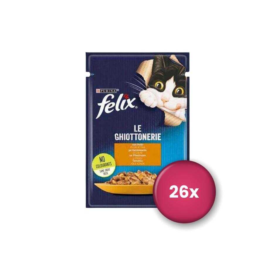 Felix Pouch Tavuklu Yetişkin Kedi Konservesi 85 gr X 26 Adet