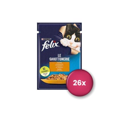 Felix Pouch Tavuklu Yetişkin Kedi Konservesi 85 gr X 26 Adet - 1