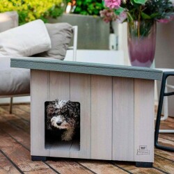 Ferplast Argo 50 Ahşap Kedi ve Köpek Kulübesi - 4