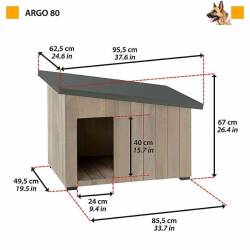 Ferplast Argo 80 Ahşap Köpek Kulübesi - 2