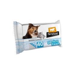 Ferplast Genico Fresh Kedi ve Köpekler İçin Okyanus Kokulu Islak Mendil 40'lı - Ferplast