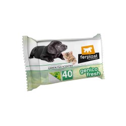 Ferplast Genico Fresh Kedi ve Köpekler İçin Yeşil Çaylı Islak Mendil 40'lı - Ferplast