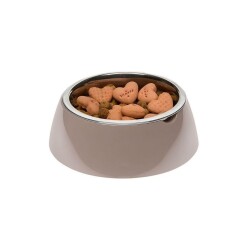 Ferplast Jolie Kedi ve Köpekler için Çelik Mama ve Su Kabı Gri 850 ml M - 2