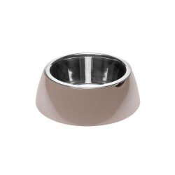 Ferplast Jolie Kedi ve Köpekler için Çelik Mama ve Su Kabı Gri 850 ml M - Ferplast