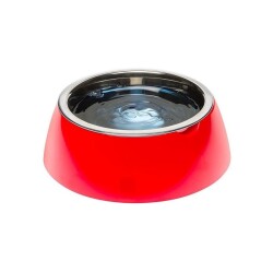 Ferplast Jolie Kedi ve Köpekler için Çelik Mama ve Su Kabı Kırmızı 850 ml M - Ferplast