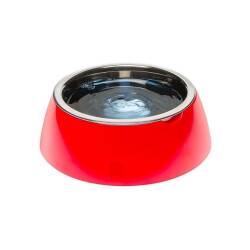 Ferplast Jolie Kedi ve Köpekler için Çelik Mama ve Su Kabı Kırmızı 850 ml M - Ferplast