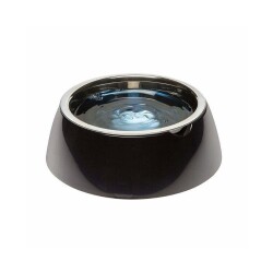 Ferplast Jolie Kedi ve Köpekler için Çelik Mama ve Su Kabı Siyah 850 ml M - Ferplast