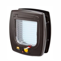 Ferplast Swing 5 Kedi ve Köpek Kapısı Kahverengi 13,5x13,7 cm - Ferplast