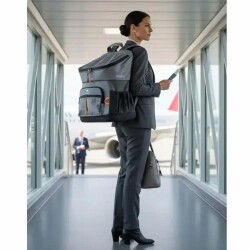 Ferplast Voyager 400 Kedi ve Köpek Kumaş Taşıma Çantası Gri 33x23x41 cm - 4