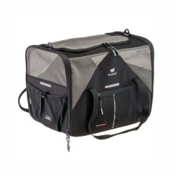 Ferplast Voyager 450 Kedi ve Köpek Kumaş Taşıma Çantası Siyah 55x33x37 cm - Ferplast