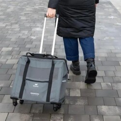 Ferplast Voyager 450 Kedi ve Köpek Tekerlekli Taşıma Çantası Siyah 46x26x48 cm - 3