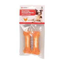 Flamingo Rhide Tavuk Sargılı Kemik Köpek Ödül Maması 2'li 10 Cm 120 Gr - Flamingo