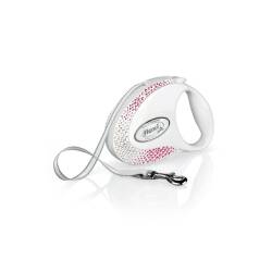 Flexi Glam Beyaz 5MT Otomatik Şerit Tasma - Flexi