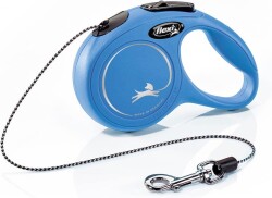 Flexi New Classic İp Otomatik Köpek Gezdirme Tasması Mavi XS 3 mt - Flexi