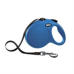 Flexi New Classic Mavi 5 mt Şerit Otomatik Tasma Large - Flexi