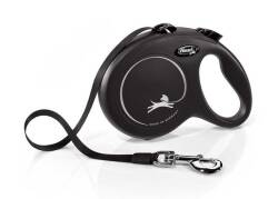Flexi New Classic Şerit Otomatik Köpek Gezdirme Tasması Siyah L 8 mt - Flexi