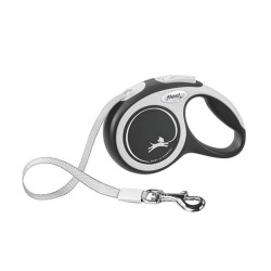 Flexi New Comfort 5 mt Şerit Otomatik Tasma Small Siyah 5 mt - Flexi