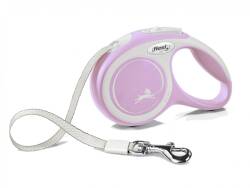 Flexi New Comfort Şerit Otomatik Gezdirme Tasması Pembe XS 3 mt - Flexi